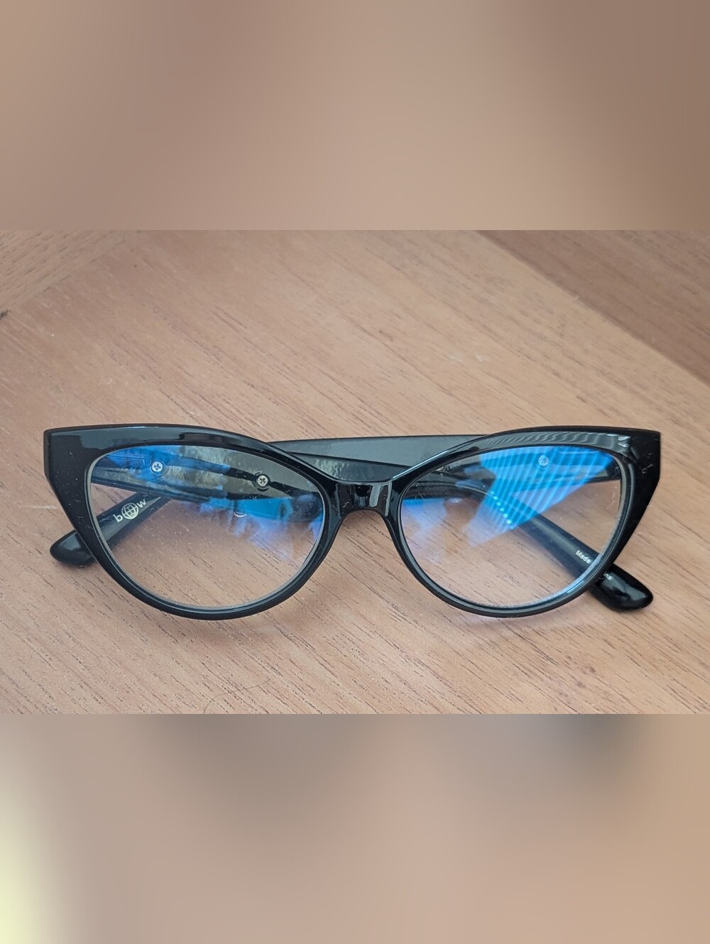 Zigi‎ & Marais Diamond  Black Cat Eye Blue Light Glasses